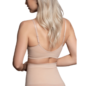 Besiūlė vidutinio valdymo liemenėlė smėlio spalvos, S–XXL