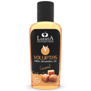 Voluptas valgomas masažo gelis su atšilimu, karamelė, 100 ml