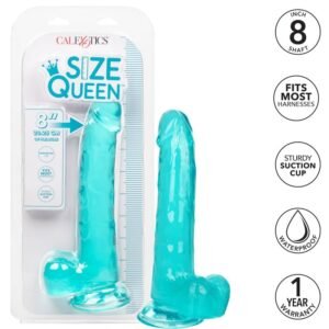 Dydis karalienės dildo mėlynas, 20,3 cm – aukšta kokybė
