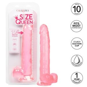 Dydis karalienės dildo rožinė 25,5 cm intensyviems pojūčiams