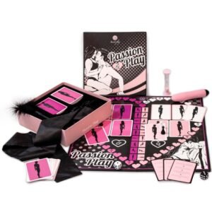 Passion Play stalo žaidimas poroms, taisyklės ES/EN/FR/PT