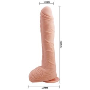 Alex Realistic Skin dildo 27 cm su G taško išlinkimu
