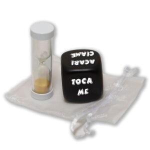 Kauliukų žaidimas su smėlio laikrodžiu vakarėliams, 5,52 €