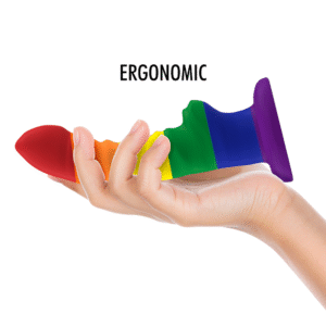 Jos Colby Pride dildo – spalvingas silikoninis žaislas su