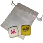 Kamasutra 2 kauliukų rinkinys mergaičių pozoms ir vietoms