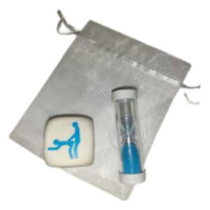 Kamasutros pozų kauliukai berniukams su smėlio laikrodžiu