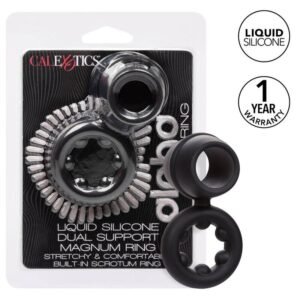Alfa Dual Magnum Ring Black – juodas silikoninis žiedas,