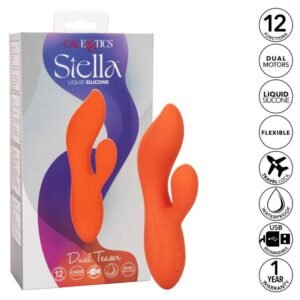 Stella dvigubo kankinimo masažuoklis, oranžinis, 12 režimų