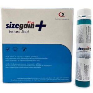 Sizegain ir Instant Shot energija vyrams, 5 vnt., potencijai