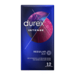 Durex intensyvūs prezervatyvai, 12 vnt., stim. gelis viduje