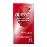 DUREX Jautrus kontaktas prezervatyvai, 12 vnt, ploni