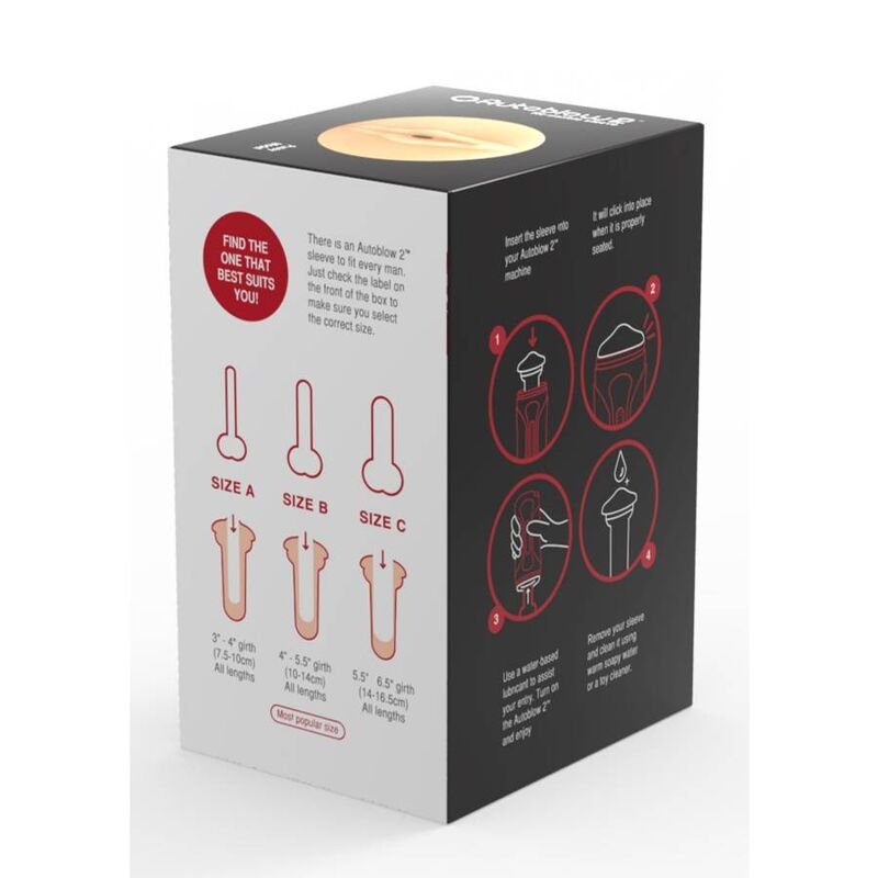 img_137463_783a1930b1fd236c64a9189d1207bd07_1 - KUNOGUNDA 2+ makšties rankovės dydis C, suderinamos su Autoblow 2