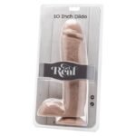 Dildo 25,5 cm su rutuliukų oda, realistiškas pojūtis
