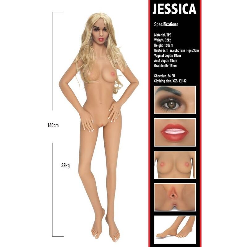 img_143762_32654b5f635b83754b3f072b5ebc4eec_1 - KUNOGUNDA Banger Babe Jessica itin realistiška meilės lėlė suaugusiems