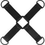 Fetišo šerno kaklaraištis iš veganiškos odos, susegamas