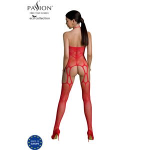 BodySpocking Eco BS002 Red – Ekologiškas erotinis trikotažas
