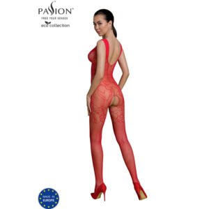 BodySpocking Eco BS012 Red – Ekologiškas erotinis trikotažas