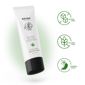 Sativa sėklų aliejus gelis, pašildantis, kanapių skonis