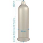 Prezervatyvų apdaila arčiau Fit Caja 144 vnt., prigludę