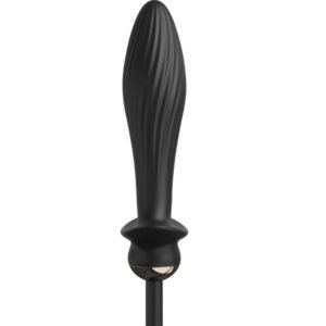 Pripučiamas Auto-Throb analinis vibratorius su vibracija
