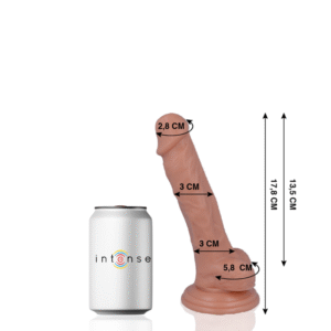 Realistinis dildo 17,8 cm, hipoalerginis, tikroviška oda