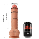 Freeman ultra realistinis skysčio silikonas, 20x3,8 cm dildo