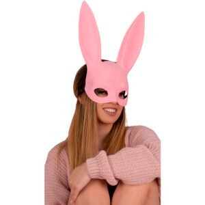 Kohu Rabbit Pink MJ009 rožinė kaukė, universalus dydis