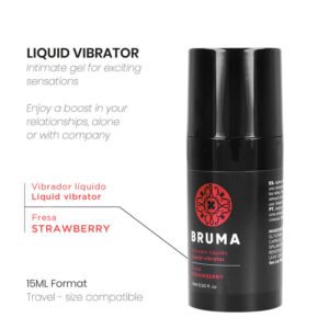 Skystas vibratorius Ultra, braškių, stumdomas, 15 ml