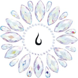 Fluer lipnus kūno brangakmenis, žėrintis dekoras kūnui