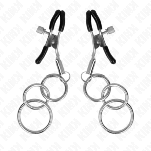 3 O žiedo spenelio spaustukas, metalinis, ilgis 6 cm