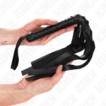 Juoda platus uodegos plakimas 48,5 cm – BDSM aksesuaras