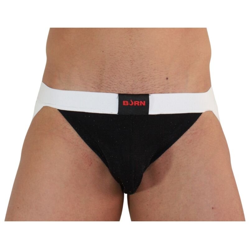 img_188307_2a28a855d2aba9f70725bdb80273d4ce_1 - KUNOGUNDA 004 Jock Shiny Black / White juodi-balti stilingi jockstraps