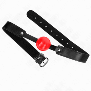 Minkštas TPE rutulys 4 cm, reguliuojamas 41–61 cm, BDSM gag