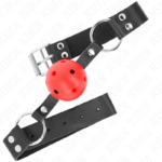 Kvėpuojantis rutulys 4 cm gag – saugus BDSM aksesuaras