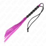 Mini silikono plakta, 6 purpuriniai karoliukai, 26 cm BDSM