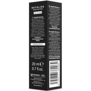 Boyglide Anal atpalaiduojantis purškiklis, 20 ml komfortui