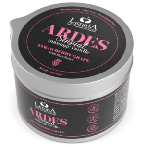 Vynuogių masažo žvakė Luxuria Ardes, maitinanti odą, 80g