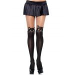 img_32401_be4a3cfd3263e57ba37d2f5d818b4542_1 - KUNOGUNDA Nepermatomos spandex pėdkelnės su katės atspaudu, juodos
