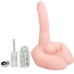 Ponas Big realistiškas penis ir išangė su vibracija, 3D