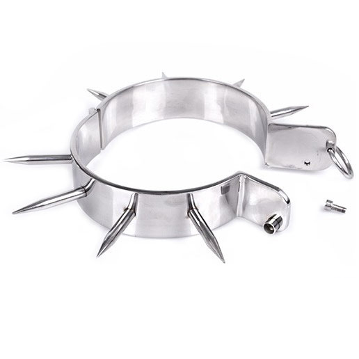 img_34019_e404ee077cf34437d690d2d2d26bb07c_1 - KUNOGUNDA Bdsm vergo apykaklė su taškais, plieno chromo dizainas