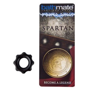 Spartan Black Penis žiedas – lankstus ir patvarus aksesuaras