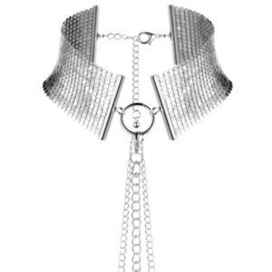 Désir métallique sidabrinis metalinis karoliai, elegantiški