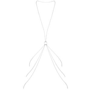 Magnifique metalinės kūno grandinės 8, sidabro spalvos