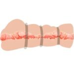 Makšties masturbatorius vyrams su žiedais, tikroviška oda