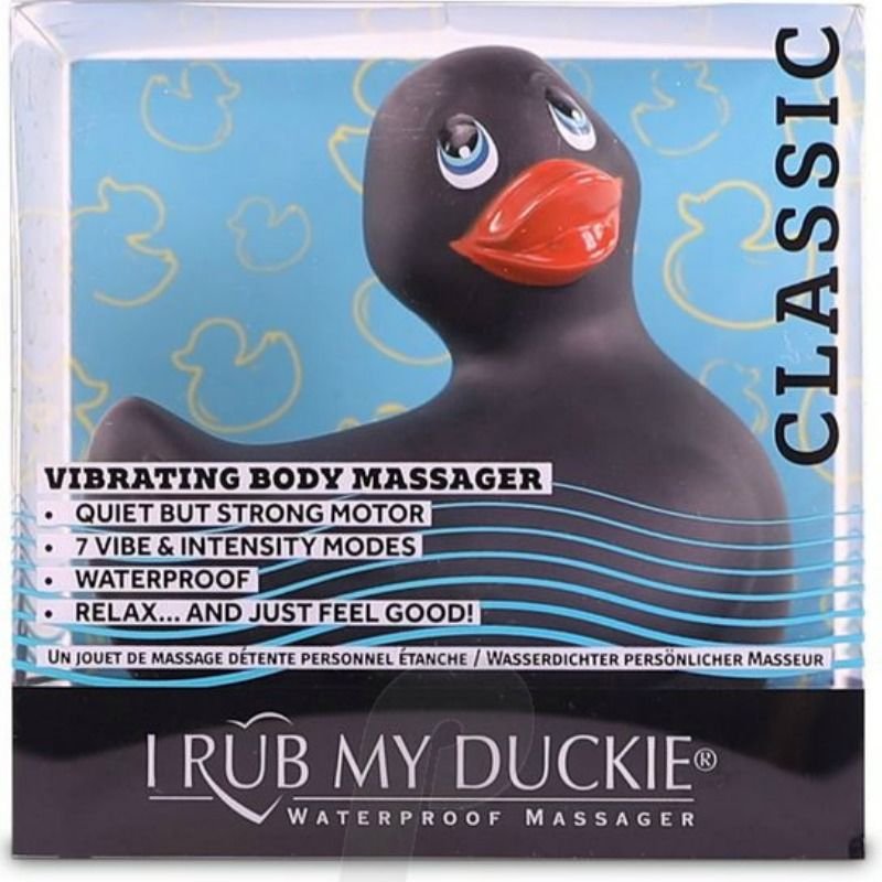 img_73890_133088ced1249db03fd39f3cd378a9ac_1 - KUNOGUNDA Duckie Classic vibruojanti antis, juoda, 7 režimai, atspari