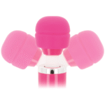 Keanu Wand Pink Massager - 8 vibracijos, silikoninis, tylus