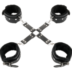 Odiniai antrankiai pėdoms ir rankoms, juodos spalvos,