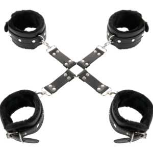 Odiniai antrankiai pėdoms ir rankoms, juodos spalvos,