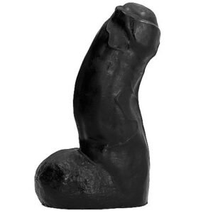 Realistinis juodas dildo 17 cm – minkštas ir lankstus