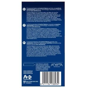 Adapta Nature prezervatyvai natūralūs, 24 vnt., su tepalu